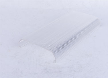 PC Material Made LED Extrusion Diffuser / Lamp Cover ISO9001 Approval