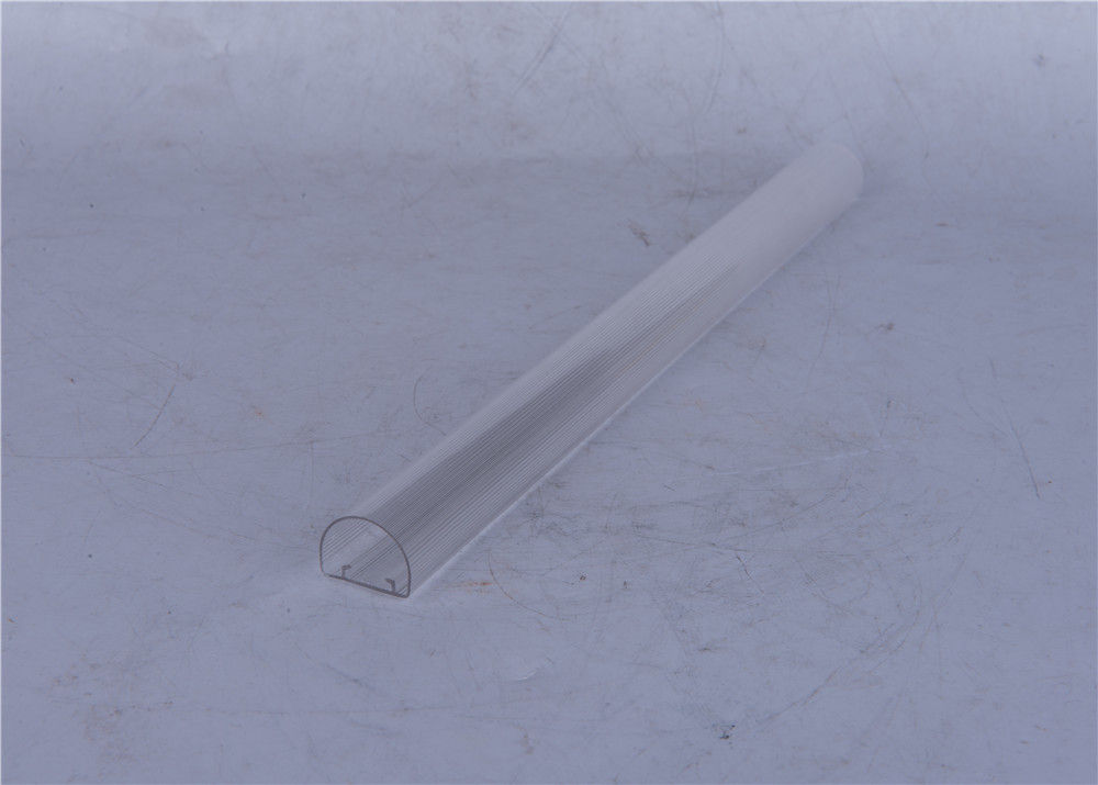 Plastic Extruded Sections Clear / Milky Color For Making Lighting Softly Bright