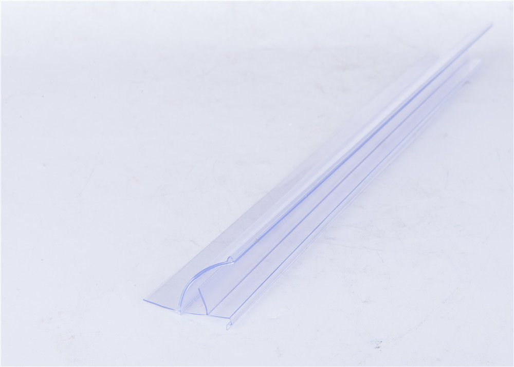 Transparent PVC Extrusion Profiles For Price Tag / Label Holder